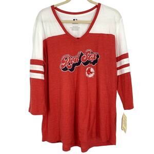 Boston Red Sox Genuine Merchandise MLB Baseball Tee Red Women's Size XXL NWT